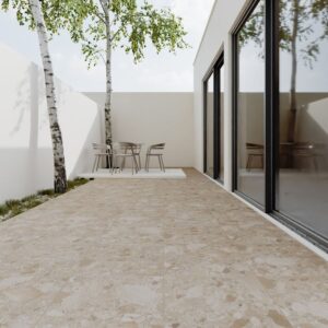 بلاط أرضيات سيراميك خارجي 50×50×1.4 سم — بني فاتح — 15811