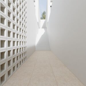 بلاط أرضيات سيراميك خارجي 50×50×1.4 سم — رمادي فاتح — 15813